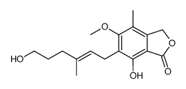 1(3H)-Isobenzofuranone, 7-hydroxy-6-[(2E)-6-hydroxy-3-methyl-2-hexen-1-yl]-5-methoxy-4-methyl- 结构式