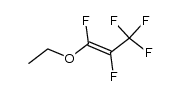 1-乙氧基-1,2,3,3,3-五氟-1-丙烯 结构式
