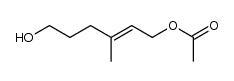2-Hexene-1,6-diol, 3-methyl-, 1-acetate, (2E)- 结构式