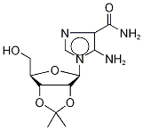 5-氨基-1-[2,3-O-(1-甲基亚乙基)-β-D-呋喃核糖基]-1H-咪唑-4-甲酰胺 结构式