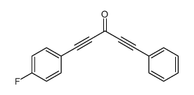 1-(4-氟苯基)-5-苯基-1,4-戊二炔-3-酮 结构式