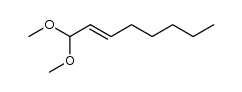 (E)-2-辛烯-1,1-二甲氧基 结构式