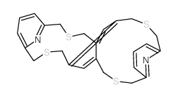 3,9,17,23-Tetrathia-29,30-diazapentacyclo[23.3.1.111,15.05,19.07,21]triaconta-1(29),5,7(21),11,13,15(30),19,25,27-nonaene (9CI) 结构式