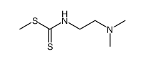 N-[2-(二甲氨基)乙基]二硫代氨基甲酸甲酯 结构式