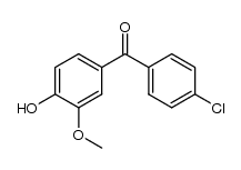 4'-氯-4-羟基-3-甲氧基二苯甲酮 结构式