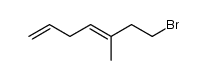 (4E)-7-溴-5-甲基-1,4-庚二烯 结构式