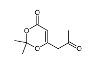 2,2-二甲基-6-(2-氧丙基)-4H-1,3-二恶英-4-酮 结构式