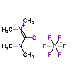 N,N,N′,N′-四甲基氯甲脒六氟磷酸盐 结构式