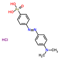 4-(4-二甲氨基苯偶氮)苯胂酸盐酸盐 结构式
