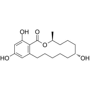α-玉米赤霉醇 结构式