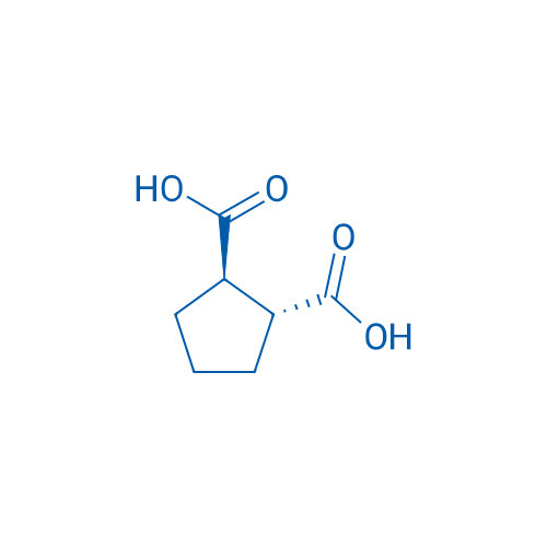 反-1,2-环戊二甲酸 结构式