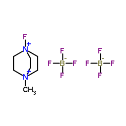 1-氟-4-甲基-1,4-二氮杂双环[2.2.2]辛烷四氟硼酸盐 结构式