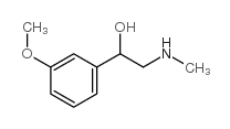 1-(3-甲氧基苯基)-2-(甲基氨)乙醇 结构式