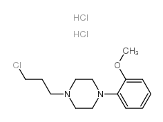 1-(2-甲氧基苯基)-4-(3-氯丙基)哌嗪双盐酸盐 结构式