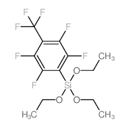 4-全氟甲苯基三乙氧基硅烷 结构式