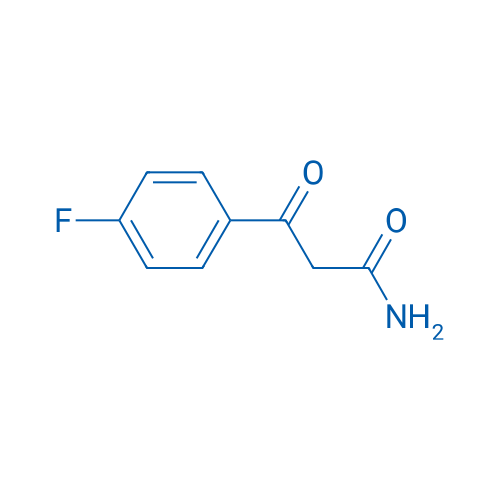 3-(4-氟苯基)-3-氧代丙酰胺 结构式