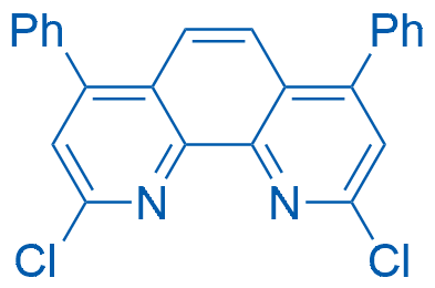 2,9-二氯-4,7-二苯基-1,10-菲咯啉 结构式