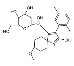 螺虫乙酯-烯醇-吡喃葡萄糖 结构式