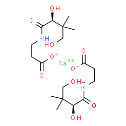 L-泛酸钙 结构式