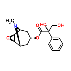 樟柳碱 结构式
