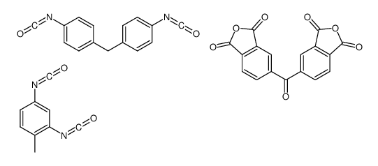 5,5’-羰基双-1,3-异苯并呋喃二酮与2,4-二异氰酸根合-1-甲苯和1,1’-亚甲基双(4-异氰酸根合苯)的聚合物 结构式