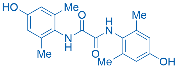 N1,N2-双(4-羟基-2,6-二甲基苯基)草酰胺 结构式