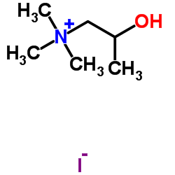 β-碘化甲基胆碱 结构式