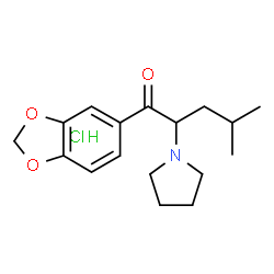 3,4-亚甲二氧基-α-吡咯烷基异己酰苯酮盐酸盐 结构式