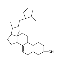 豆甾-7-烯-3-醇 结构式