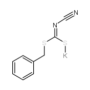氰氨基二硫代碳酸S-苄酯S-钾盐 结构式