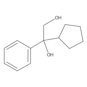 1-环戊基-1-苯基-1,2-乙二醇 结构式