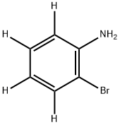 2-溴苯胺-3,4,5,6-d4 结构式