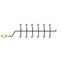 1H,1H,2H,2H-全氟辛基硅烷 结构式