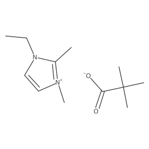 1-乙基-2,3-二甲基咪唑醋酸盐 结构式