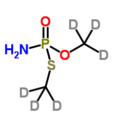甲胺磷-D6 结构式