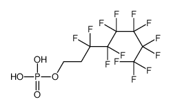 单[2-(全氟己基)乙基]磷酸酯 结构式