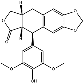 4′-去甲基苦鬼臼毒素 结构式