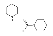 五亚甲基二硫代氨基甲酸哌啶盐 结构式