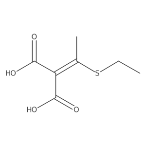 Propanedioic acid, 2-[1-(ethylthio)ethylidene]- 结构式