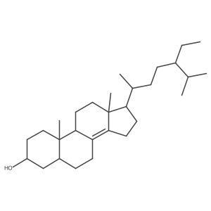 (3I(2),5I+/-)-Stigmast-8(14)-en-3-ol 结构式