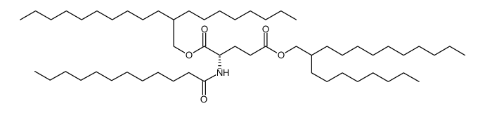 二辛基十二烷醇月桂酰谷氨酸酯 结构式