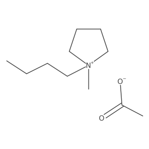 N-丁基-N-甲基吡咯烷醋酸盐 结构式