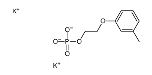 Alpha-膦酰基-Ω-(甲基苯氧基)-聚(氧-1,2-乙二基)二钾盐 结构式
