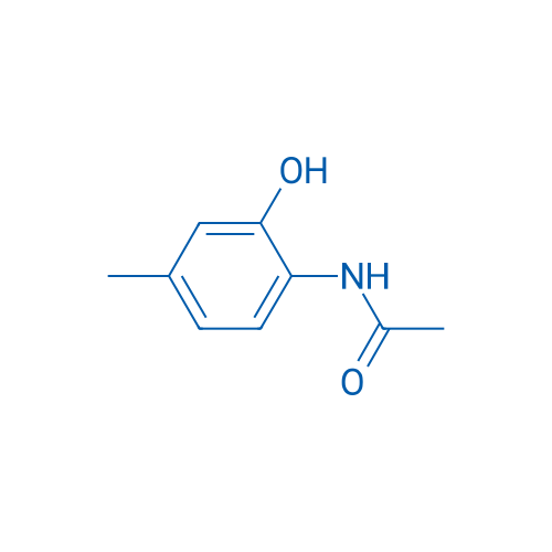 N-(2-羟基-4-甲基苯基)乙酰胺 结构式