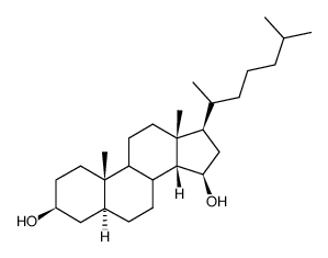 5α-胆固醇3β,15β-二醇 结构式