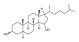5α-胆固醇3β,15α-二醇 结构式