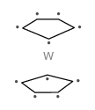 双(环戊二烯)二氢化钨(IV) 结构式