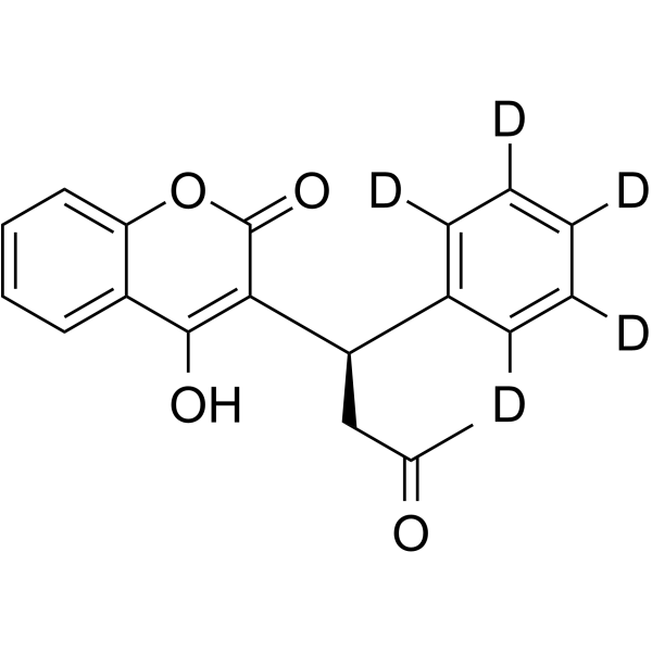 华法林-D5-(R) 结构式