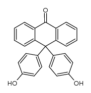 9,9'-双(4-羟基苯基)-10-蒽酮 结构式
