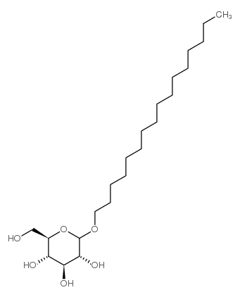 十六烷基-D-葡萄糖苷 结构式
